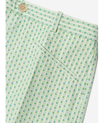 Gucci Boys Striped Bermuda Shorts in Green offre 