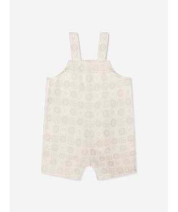 Gucci Baby GG Bunny Denim Dungarees in Ivory vente chaude votre 