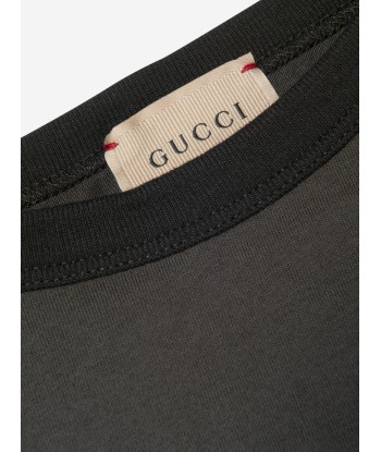 Gucci Boys Tiger Logo T-Shirt in Grey votre restaurant rapide dans 