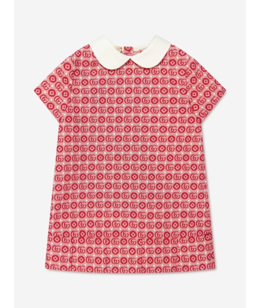 Gucci Baby Girls GG Logo Dress in Navy du meilleur 