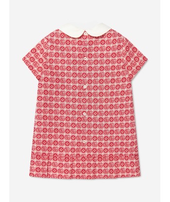 Gucci Baby Girls GG Logo Dress in Navy du meilleur 