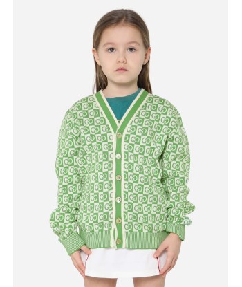 Gucci Kids GG Knitted Cardigan in Green 2 - 3 jours ouvrés.