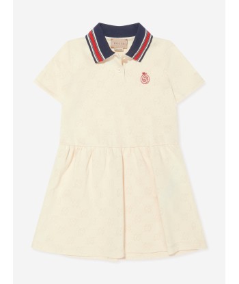 Gucci Girls Polo Dress in Ivory du meilleur 