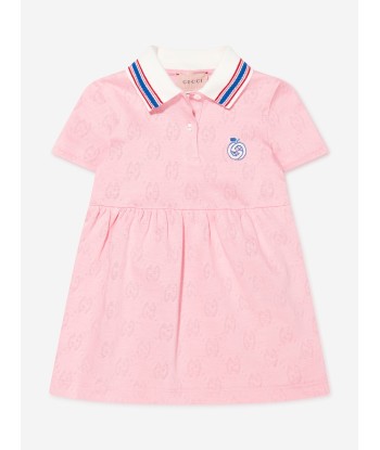 Gucci Baby Girls GG Jacquard Dress in Pink les ligaments