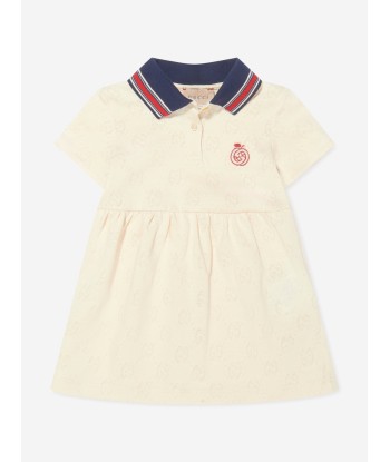 Gucci Baby Girls GG Jacquard Dress in White france