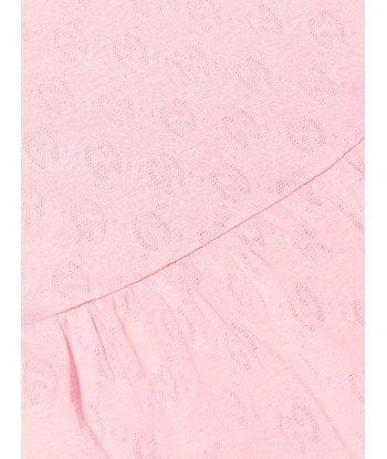 Gucci Girls GG Jacquard Logo Dress in Pink soldes