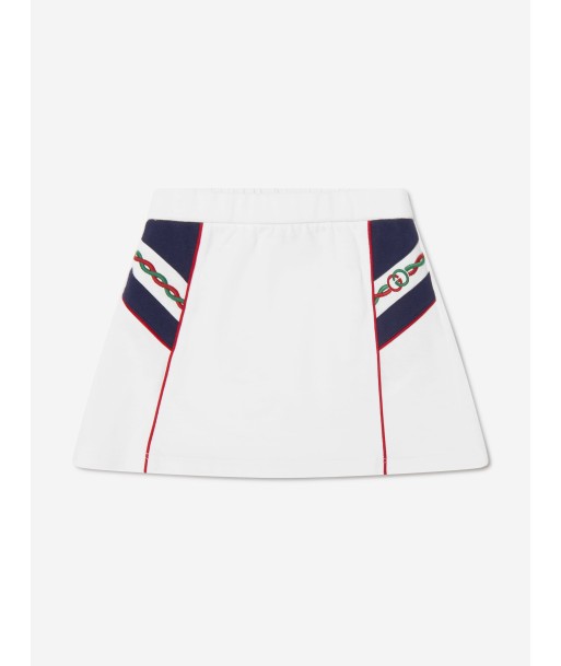 Gucci Girls Branded Skirt in White livraison gratuite