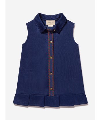 Gucci Baby Girls Sleeveless Dress in Navy d'Europe débarque