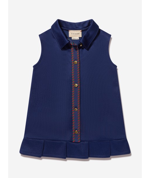 Gucci Baby Girls Sleeveless Dress in Navy d'Europe débarque