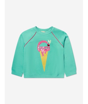 Gucci Girls Ice Cream Sweatshirt in Turquoise l'évolution des habitudes 