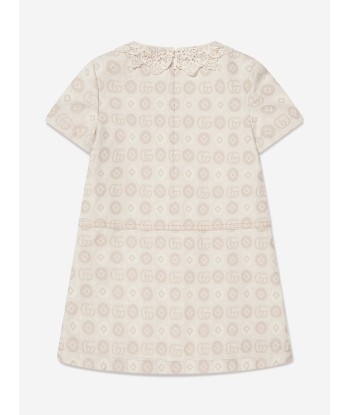 Gucci Girls GG Logo Dress in Ivory les muscles