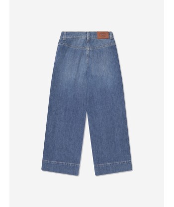 Gucci Girls Flared Denim Jeans in Blue le des métaux précieux