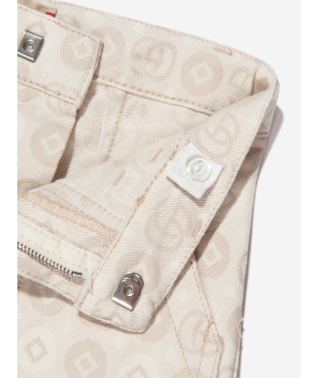 Gucci Kids Jacquard GG Denim Shorts in Ivory du meilleur 