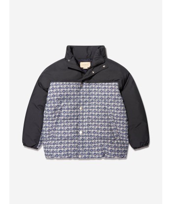 Gucci Kids Down Padded Logo Jacket in Navy Voir les baskets