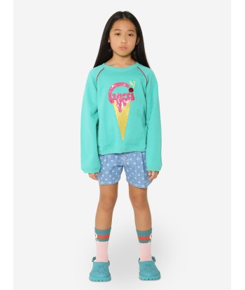 Gucci Girls Ice Cream Sweatshirt in Turquoise l'évolution des habitudes 