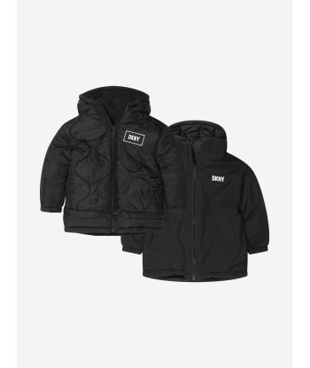 DKNY Boys Reversible Hooded Parka 50% de réduction en Octobre 2024