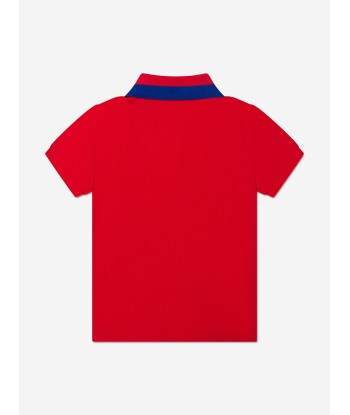 Gucci Boys Logo Polo Shirt in Red ouvre sa boutique