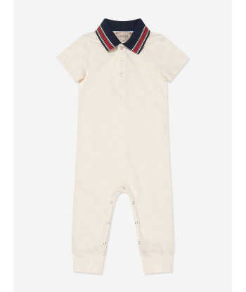 Gucci Baby Boys Branded Babgrow in Ivory acheter