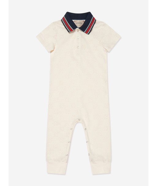 Gucci Baby Boys Branded Babgrow in Ivory acheter