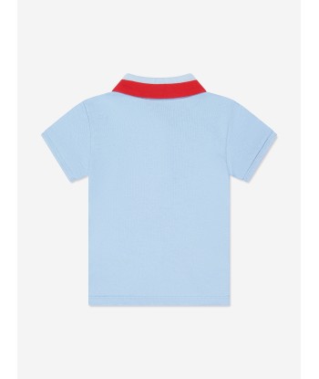 Gucci Baby Boys Polo Shirt in Blue Pour