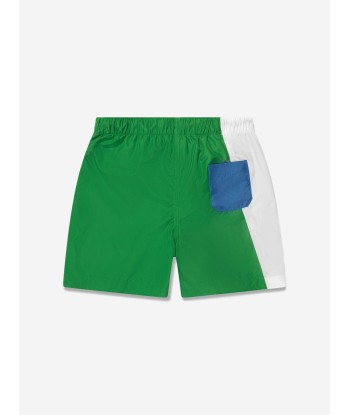 Dolce & Gabbana Boys Logo Swim Shorts in Green l'achat 