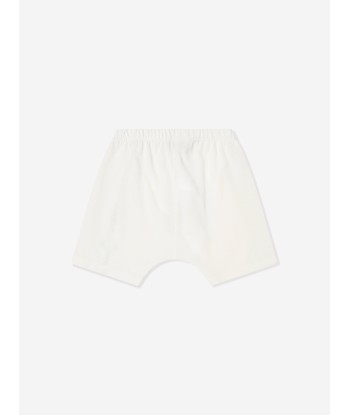 Gucci Baby Boys Logo Shorts in White commande en ligne