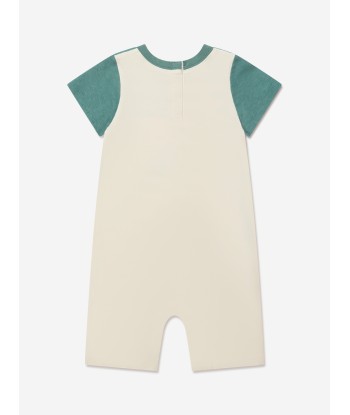 Gucci Baby Boys Logo Romper in Green Jusqu'à 80% De Réduction