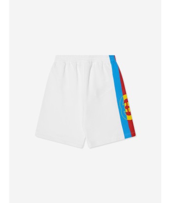 Gucci Boys Logo Bermuda Shorts in White Vous souhaitez 