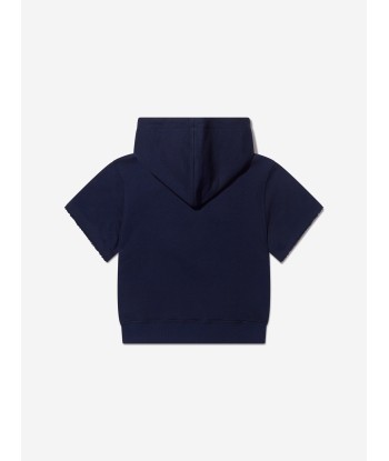 Gucci Boys Short Sleeve Hoodie in Navy Véritable concentré