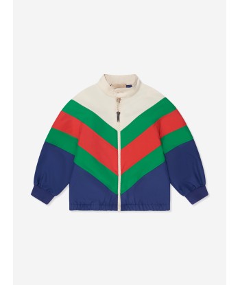 Gucci Girls Chevron Zip Up Jacket in Multicolour 2 - 3 jours ouvrés.