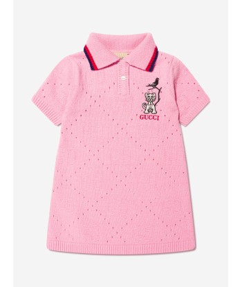 Gucci Baby Girls Knitted Logo Dress in Pink le concept de la Pate a emporter 