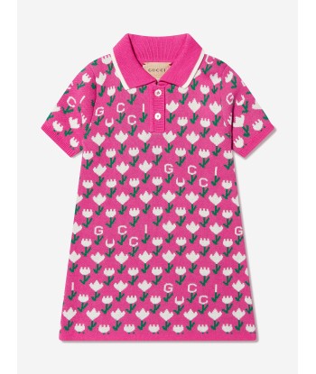 Gucci Baby Girls Knitted Logo Dress in Pink plus qu'un jeu 