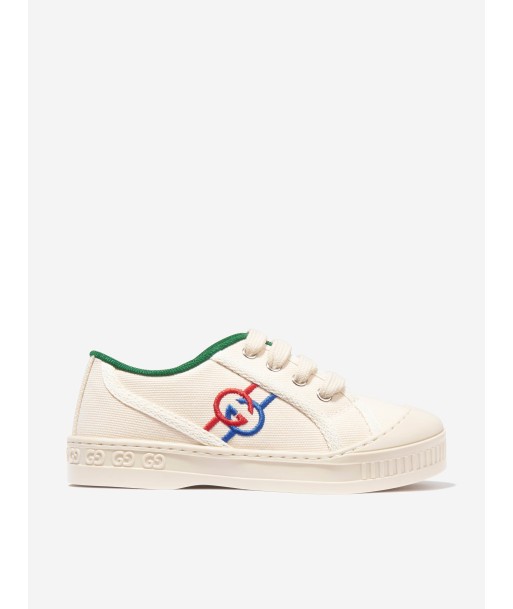 Gucci Kids GG Tennis Trainers in White En savoir plus