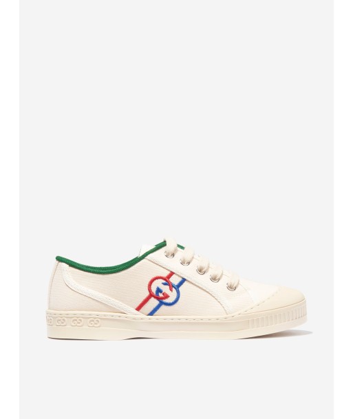 Gucci Kids GG Tennis Trainers in White Par le système avancé 