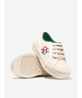 Gucci Kids GG Tennis Trainers in White En savoir plus