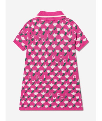 Gucci Baby Girls Knitted Logo Dress in Pink plus qu'un jeu 