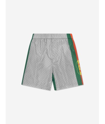 Gucci Boys Logo Swim Shorts in Grey Le MVP de beaucoup