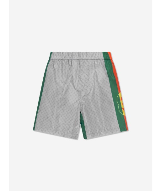 Gucci Boys Logo Swim Shorts in Grey Le MVP de beaucoup