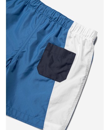 Dolce & Gabbana Boys Logo Swim Shorts in Blue les ligaments