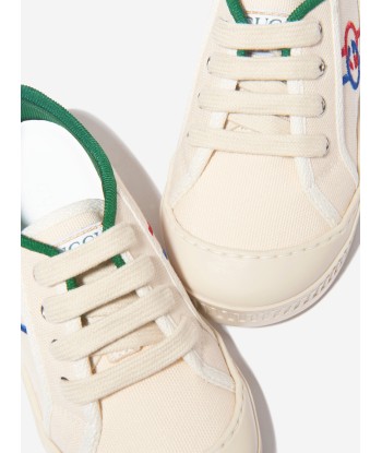 Gucci Kids GG Tennis Trainers in White En savoir plus