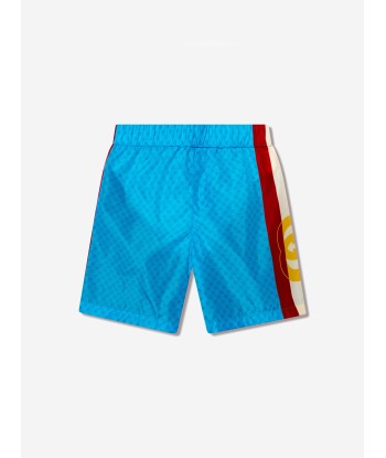 Gucci Boys Branded Swim Shorts in Blue de l' environnement