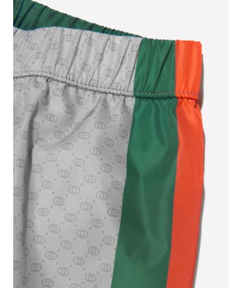 Gucci Boys Logo Swim Shorts in Grey Le MVP de beaucoup