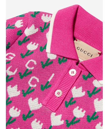 Gucci Baby Girls Knitted Logo Dress in Pink plus qu'un jeu 