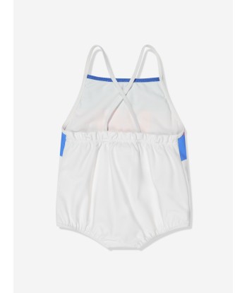 Gucci Baby Girls Logo Swimming Costume in Blue À commander