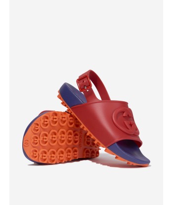 Gucci Kids GG Rubber Sandals in Red suggérées chez