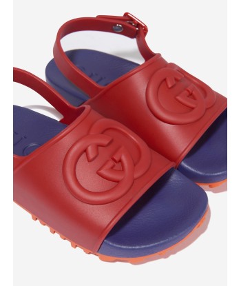 Gucci Kids GG Rubber Sandals in Red suggérées chez