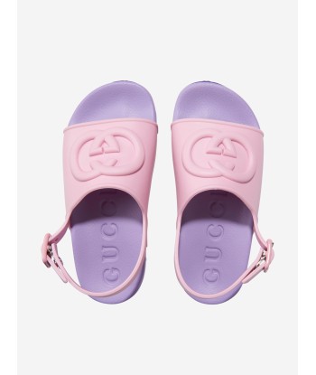 Gucci Girls GG Rubber Sandals in Pink 50% de réduction en Octobre 2024