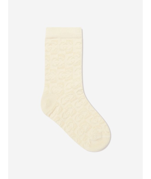 Gucci Kids Cotton Socks in White Voir les baskets