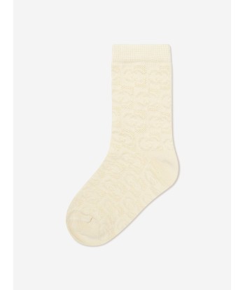 Gucci Kids Cotton Socks in White Voir les baskets