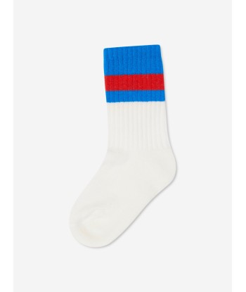 Gucci Kids GG Logo Socks in White En savoir plus